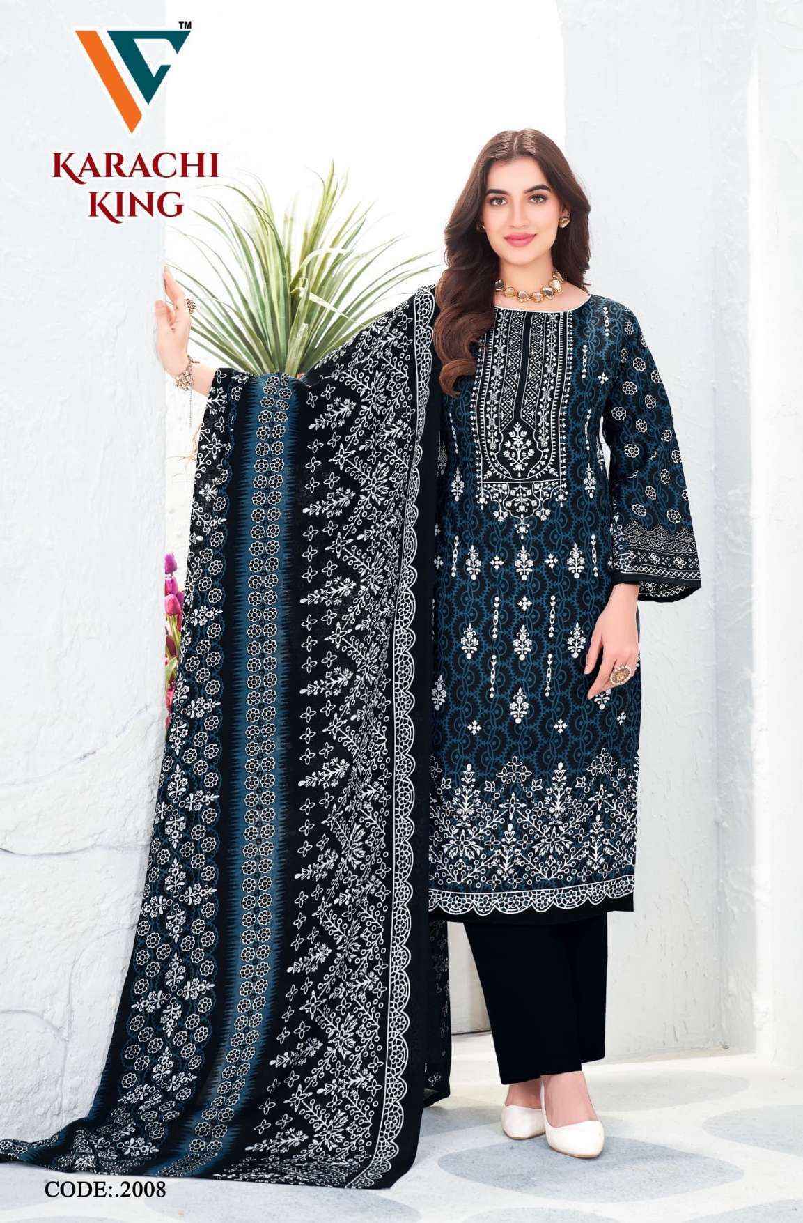Vandana Creation Karachi King Vol 20 Cotton Dress Material 8 pcs Catalogue
