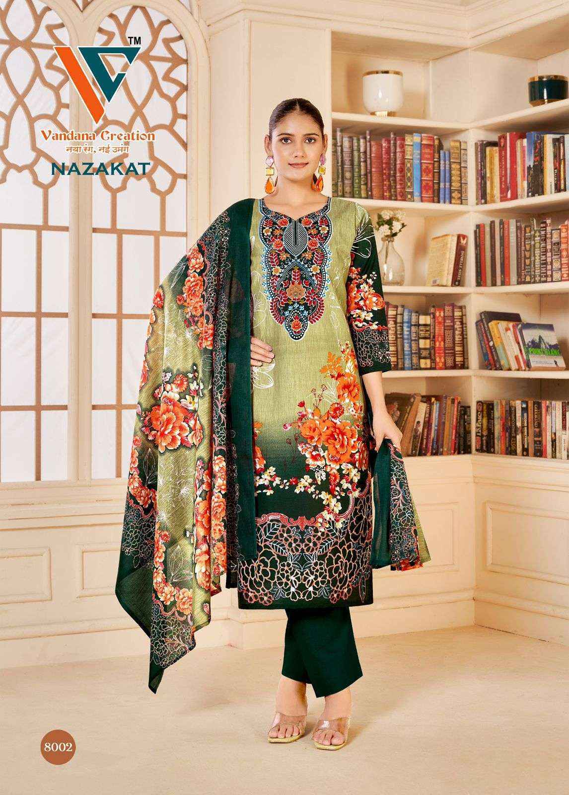 Vandana Creation Nazakat Vol-8 Cotton Dress Material (8 pcs Catalogue)