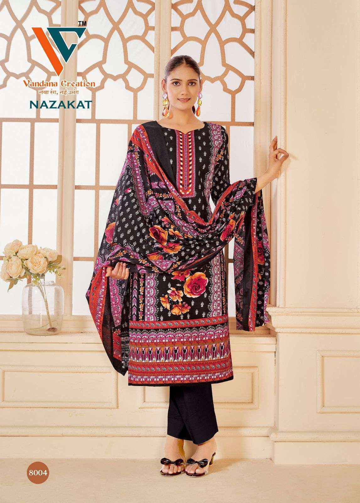 Vandana Creation Nazakat Vol-8 Cotton Dress Material (8 pcs Catalogue)
