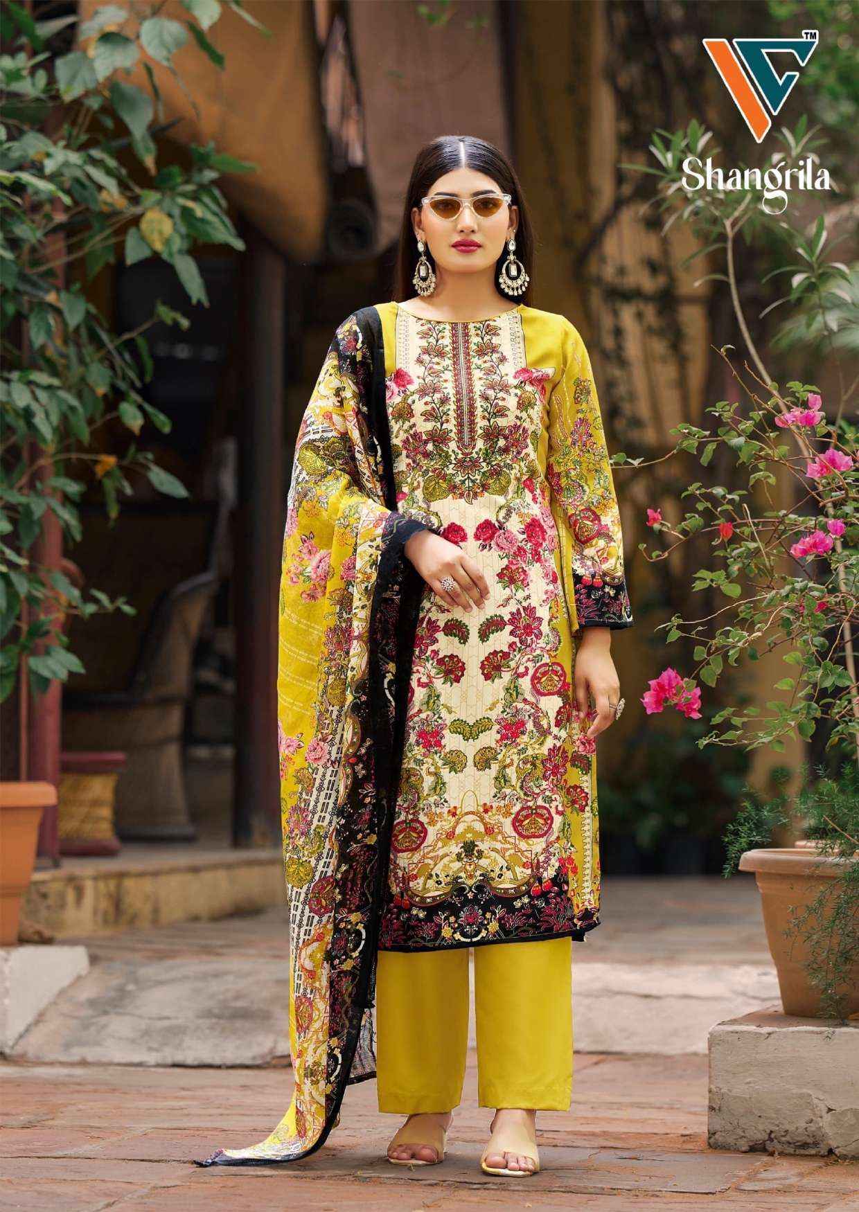Vandana‎ Creation Shangrila‎‎ Vol-1 Rayon Dress Material (8 pcs Catalogue)