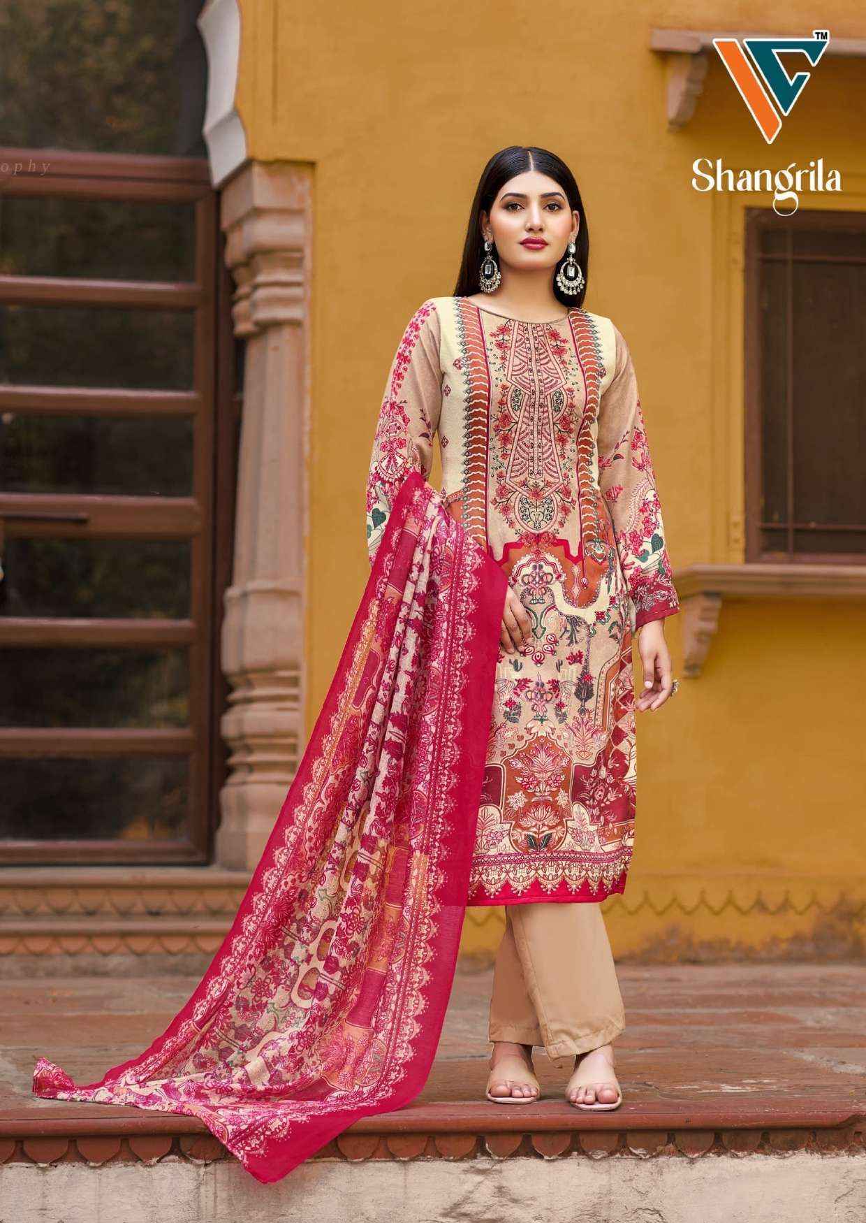 Vandana‎ Creation Shangrila‎‎ Vol-1 Rayon Dress Material (8 pcs Catalogue)