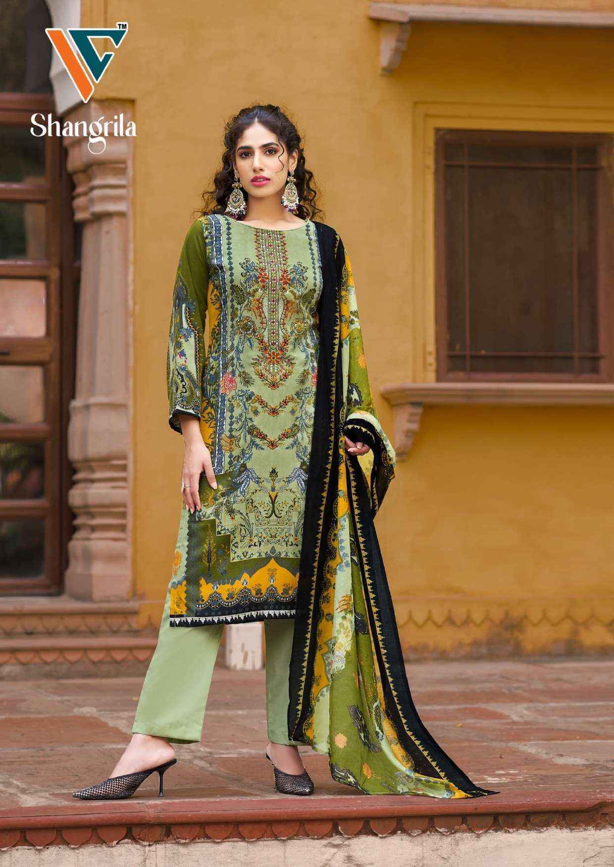 Vandana‎ Creation Shangrila‎‎ Vol-1 Rayon Dress Material (8 pcs Catalogue)