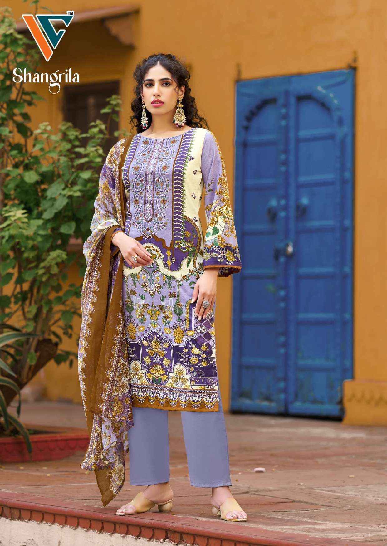 Vandana‎ Creation Shangrila‎‎ Vol-1 Rayon Dress Material (8 pcs Catalogue)