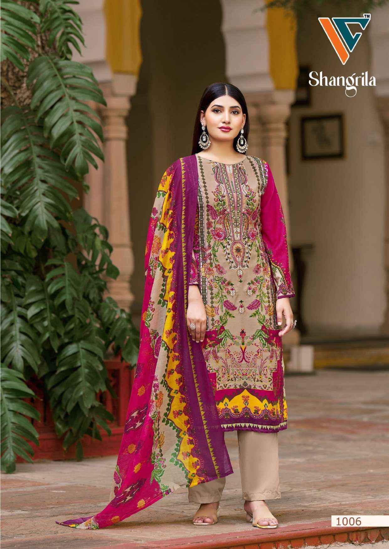 Vandana‎ Creation Shangrila‎‎ Vol-1 Rayon Dress Material (8 pcs Catalogue)