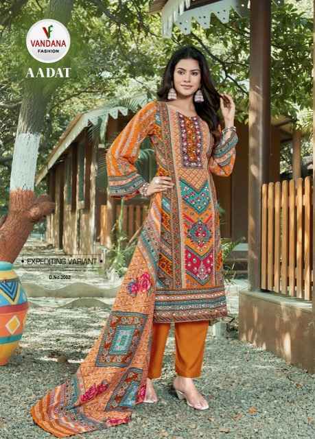 Vandana Fashion Aadat Vol-2 Viscouse Rayon Dress Material (6 pcs Catalogue)