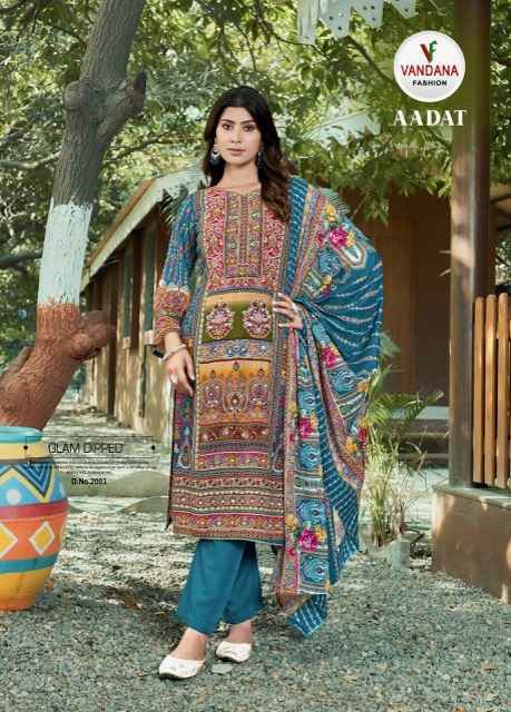 Vandana Fashion Aadat Vol-2 Viscouse Rayon Dress Material (6 pcs Catalogue)