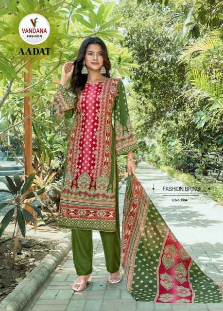 Vandana Fashion Aadat Vol-2 Viscouse Rayon Dress Material (6 pcs Catalogue)