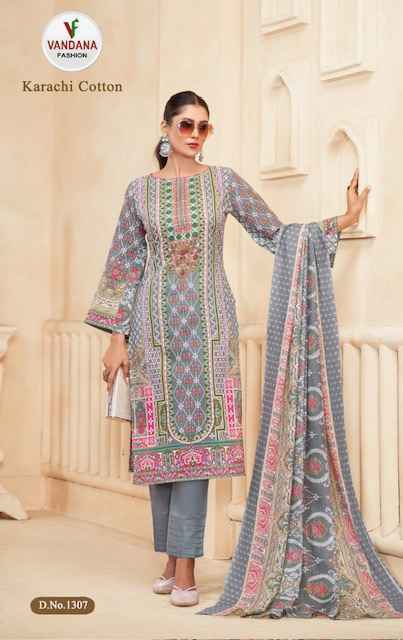 Vandana Fashion Karachi Cotton Vol 13 Cotton Dress Material 10 pcs Catalogue