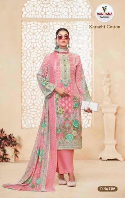 Vandana Fashion Karachi Cotton Vol 13 Cotton Dress Material 10 pcs Catalogue