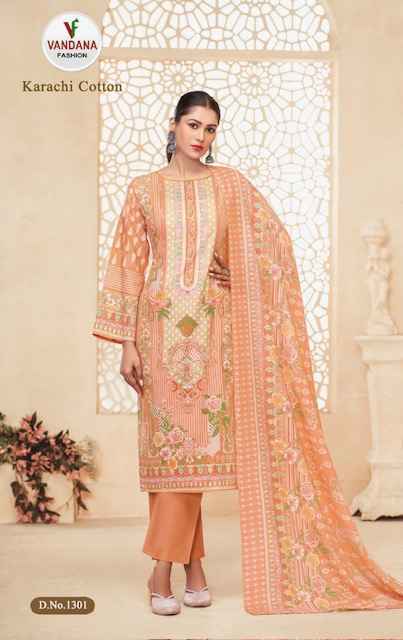 Vandana Fashion Karachi Cotton Vol 13 Cotton Dress Material 10 pcs Catalogue