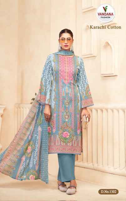 Vandana Fashion Karachi Cotton Vol 13 Cotton Dress Material 10 pcs Catalogue