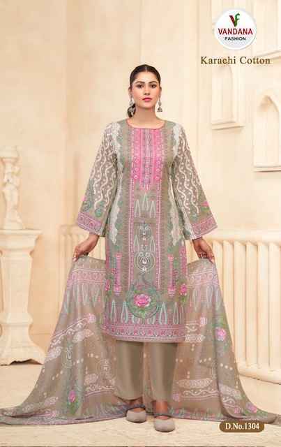 Vandana Fashion Karachi Cotton Vol 13 Cotton Dress Material 10 pcs Catalogue