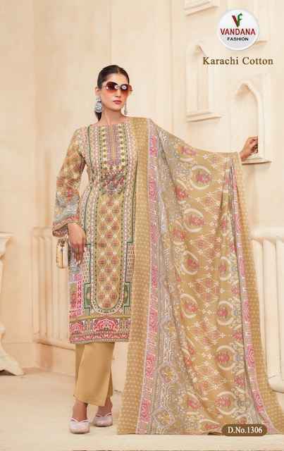 Vandana Fashion Karachi Cotton Vol 13 Cotton Dress Material 10 pcs Catalogue