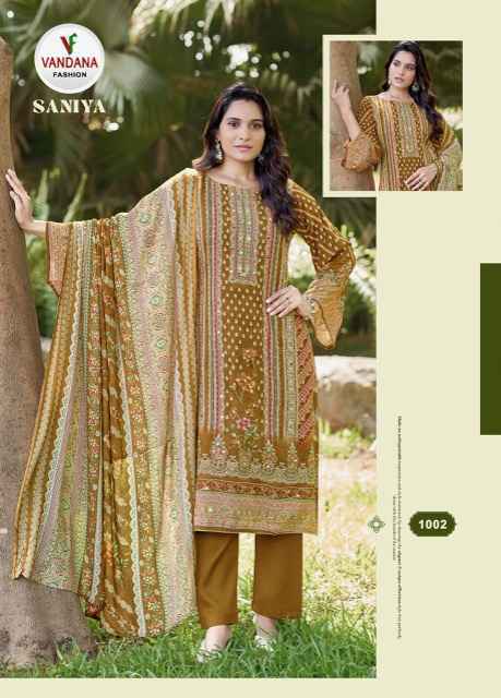 Vandana Fashion Saniya Vol 1 Viscouse Rayon Dress Material 6 pcs Catalogue
