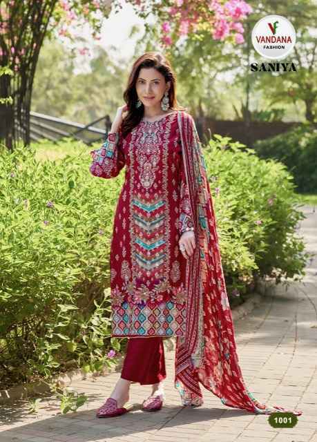 Vandana Fashion Saniya Vol 1 Viscouse Rayon Dress Material 6 pcs Catalogue