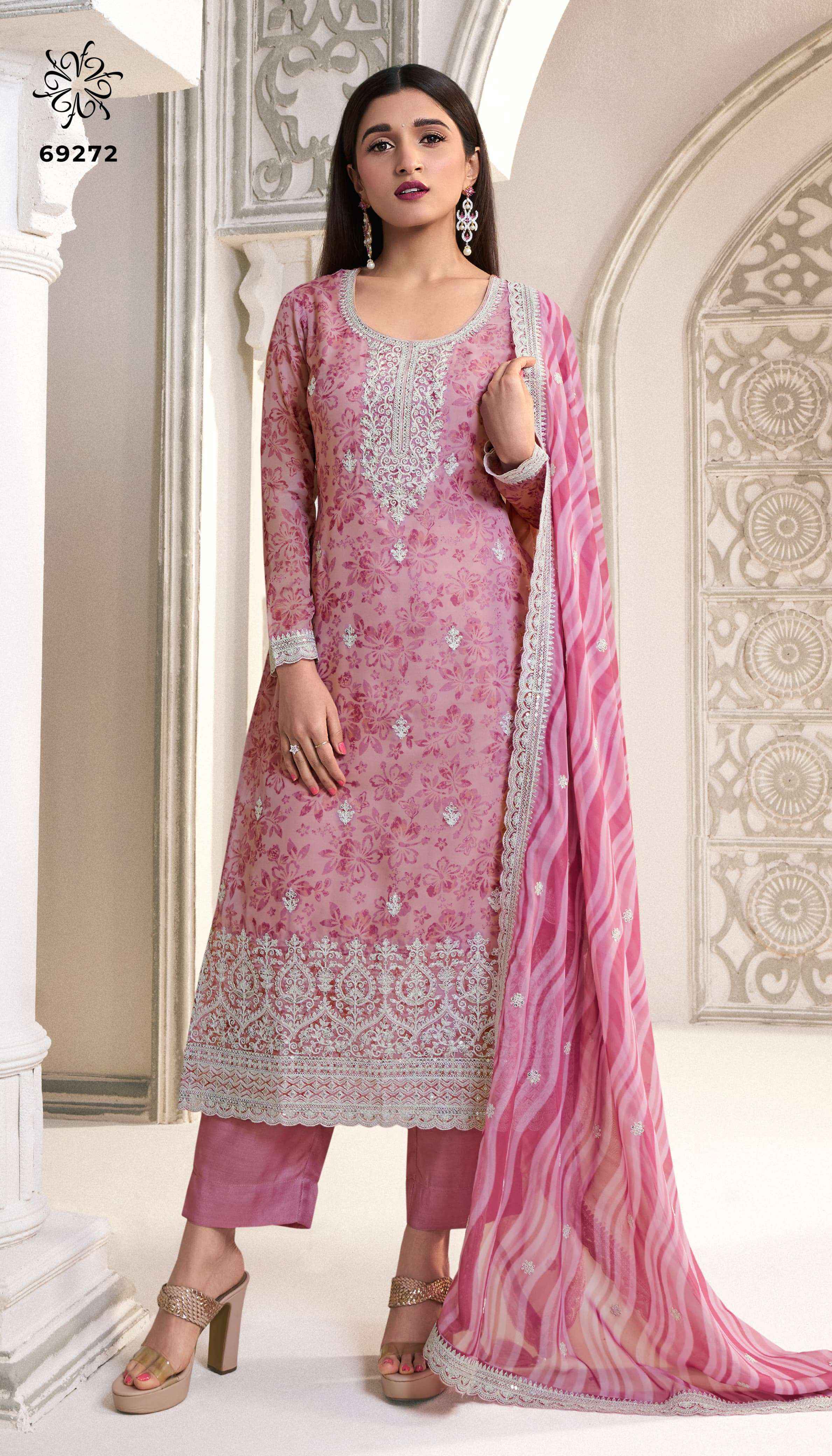 Vinay Fashion Kuleesh Sparsh Organza Dress Material 6 pcs Catalogue