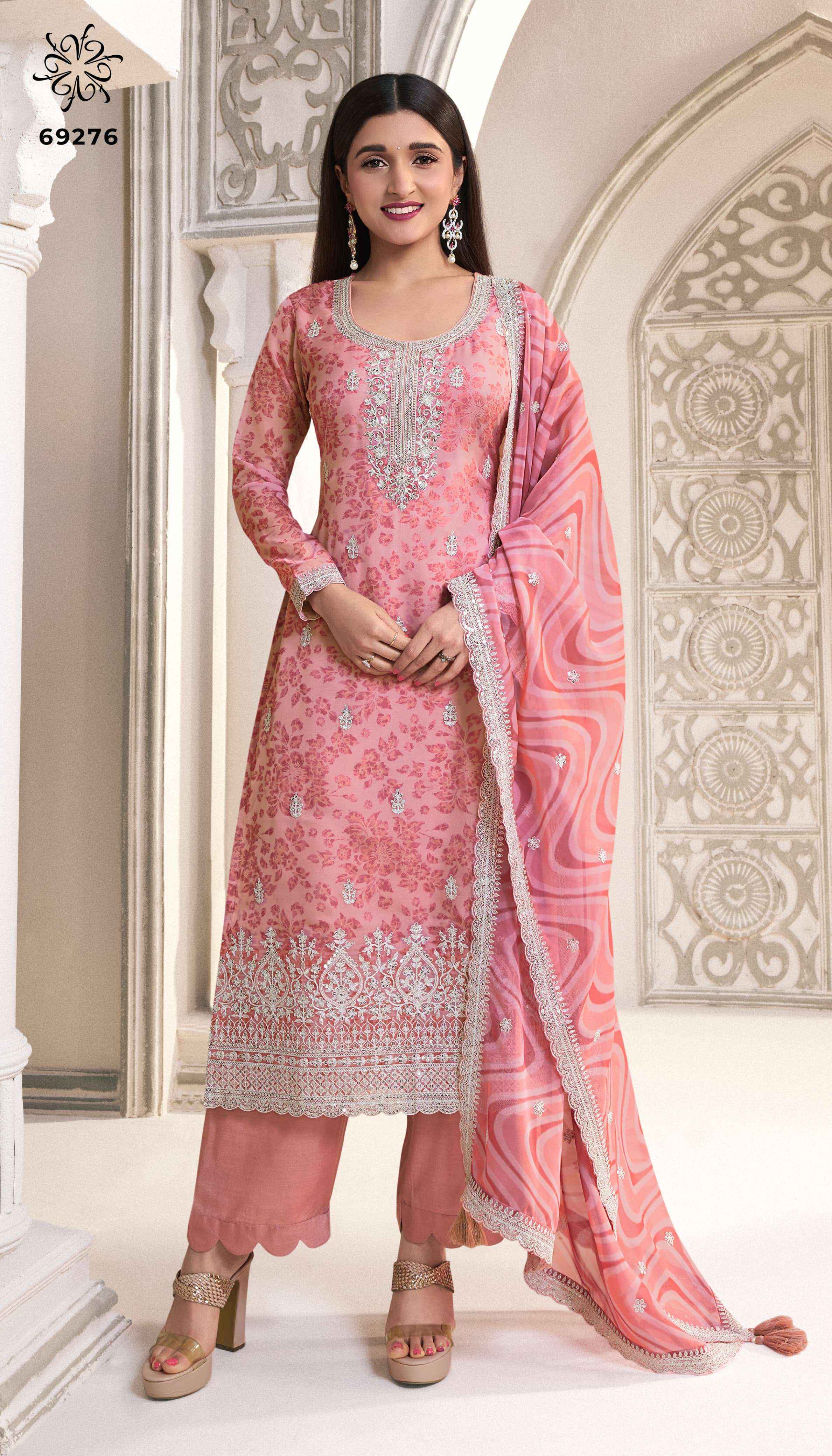 Vinay Fashion Kuleesh Sparsh Organza Dress Material 6 pcs Catalogue