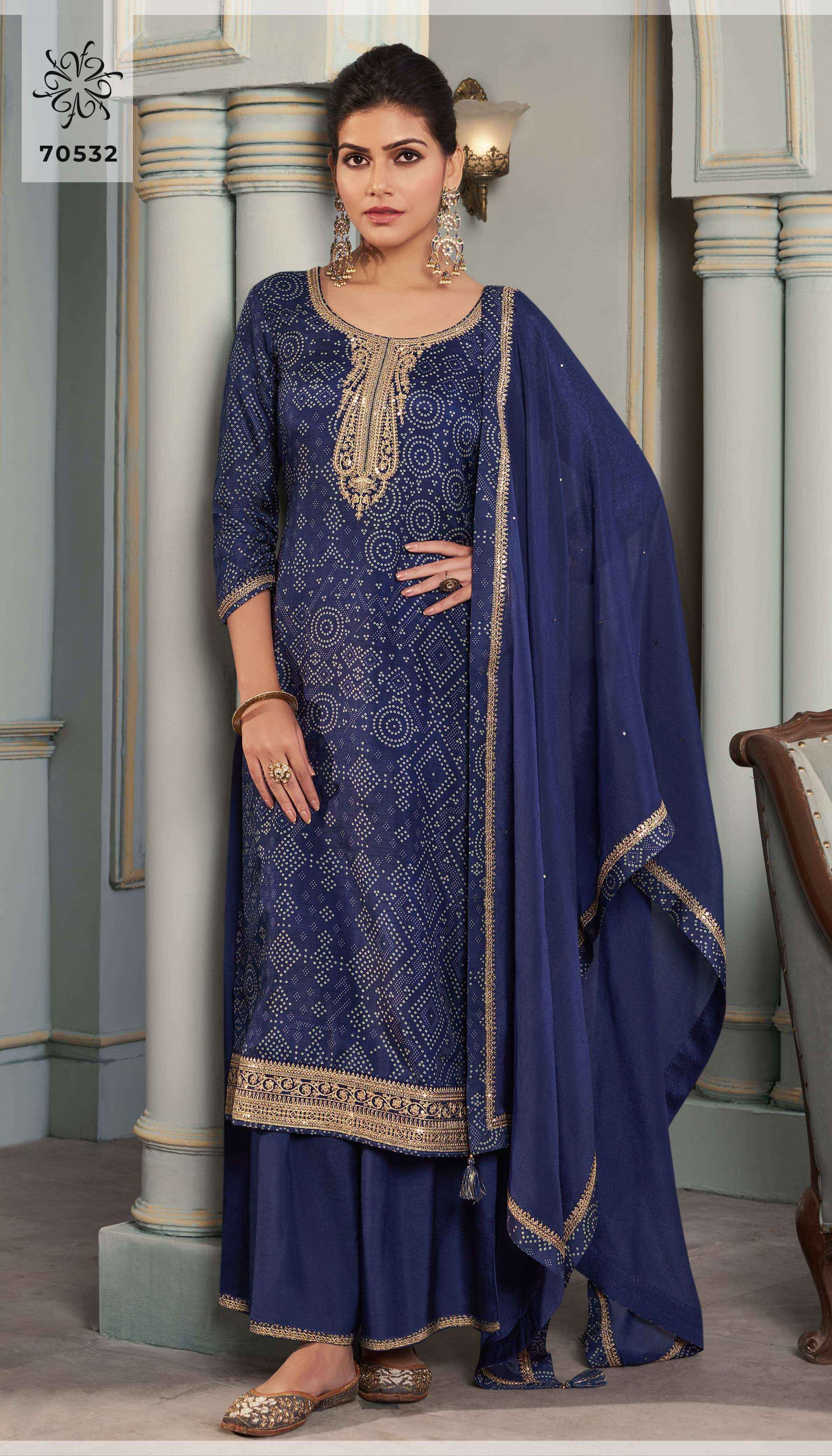 Vinay Fashion Kuleesh Stuti Silk Dress Material (4 pcs Catalogue)