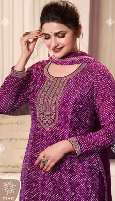 Vinay Kuleesh Pahal Vol-4 Chinon Dress Material (4 pcs Catalogue)