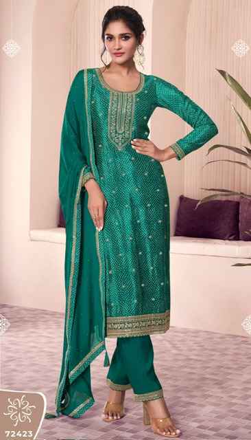 Vinay Kuleesh Pahal Vol-4 Chinon Dress Material (4 pcs Catalogue)