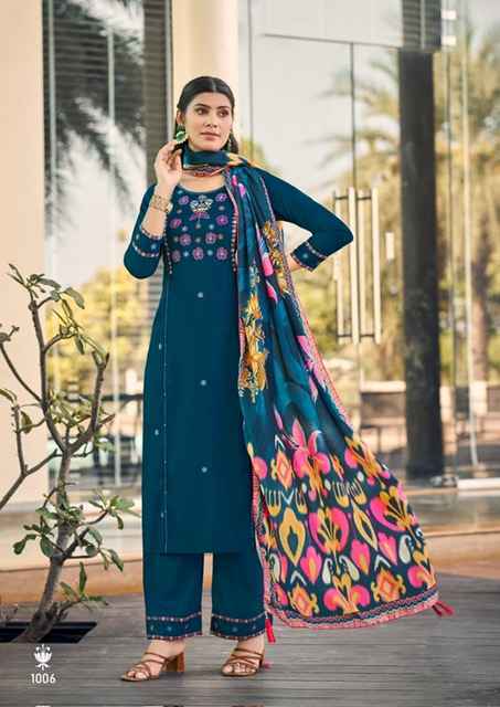 Woodee Butterfly Rayon Kurti Combo 6 pcs Catalogue