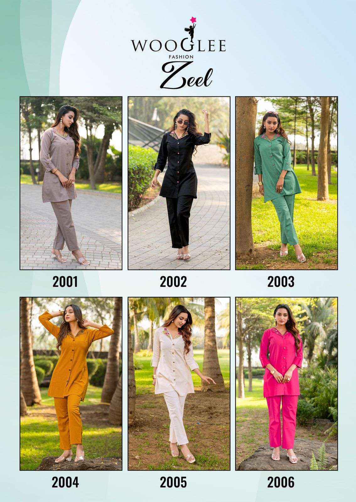 Wooglee Zeel Cotton Co Ord Set (6 pcs Catalogue)