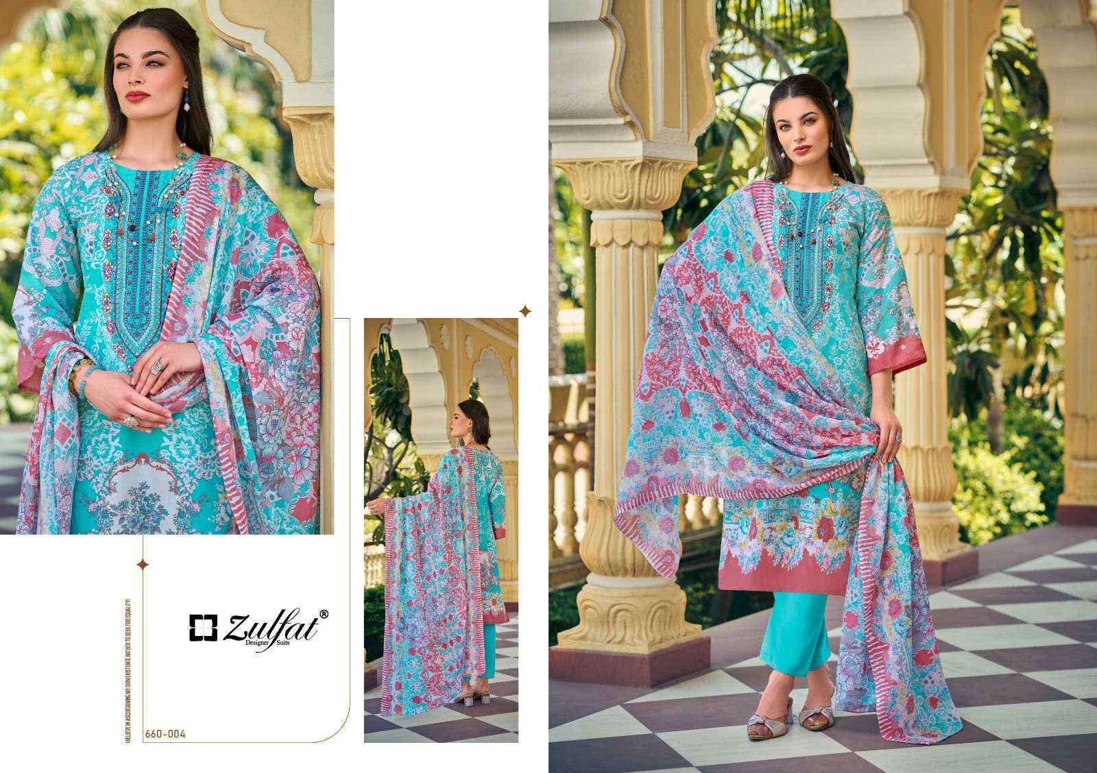 Zulfat Gulnaaz Vol-4 Cotton Dress Material (8 pcs Catalogue)
