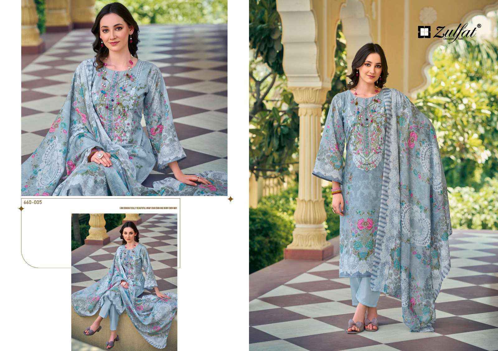 Zulfat Gulnaaz Vol-4 Cotton Dress Material (8 pcs Catalogue)