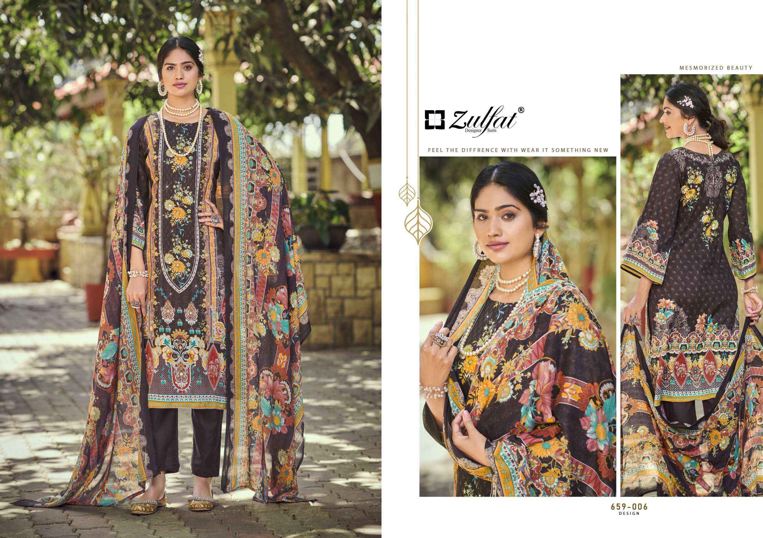 Zulfat Raabta Vol-7 Jam Cotton Dress Material (6 pcs Catalogue)