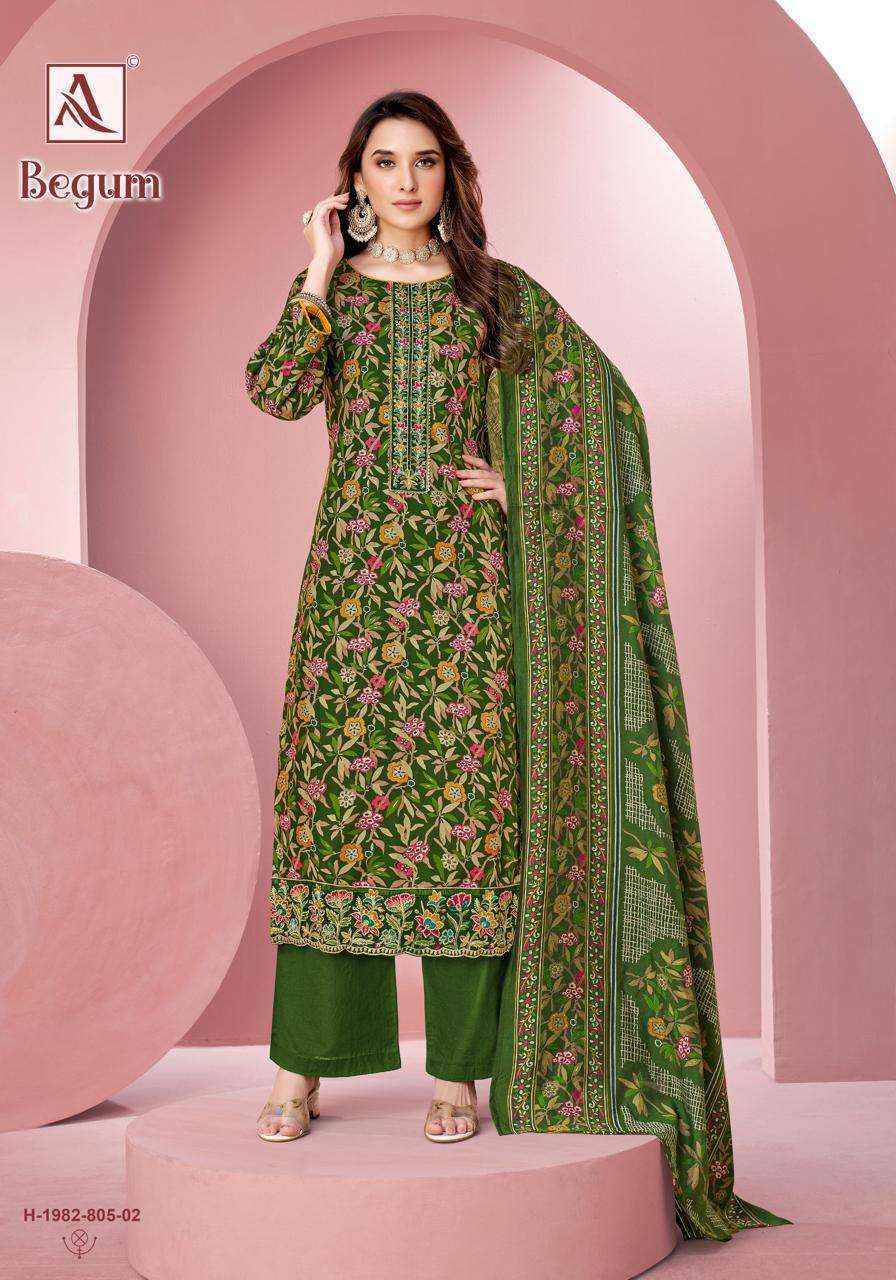 Alok Begum Viscose Rayon Dress Material 6 pcs Catalogue
