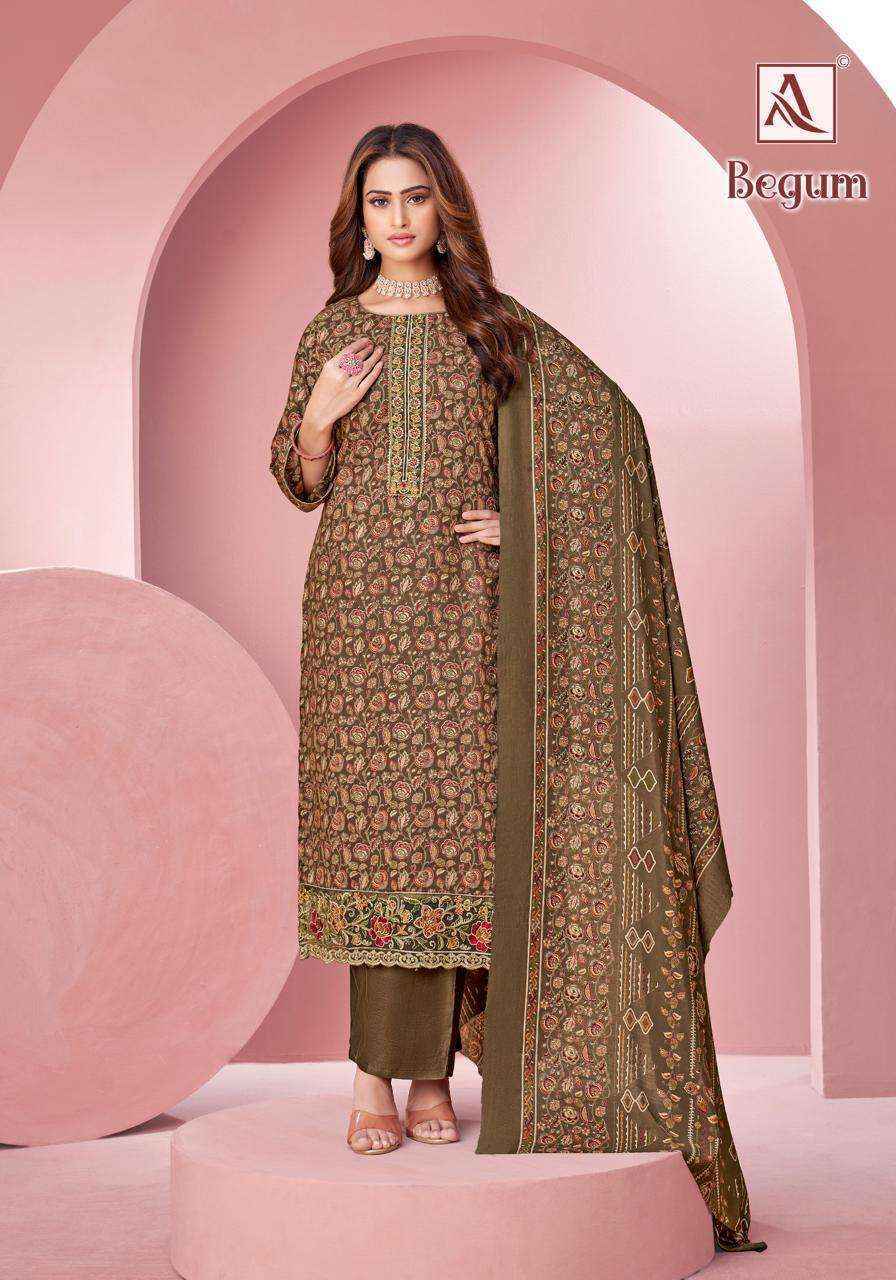 Alok Begum Viscose Rayon Dress Material 6 pcs Catalogue