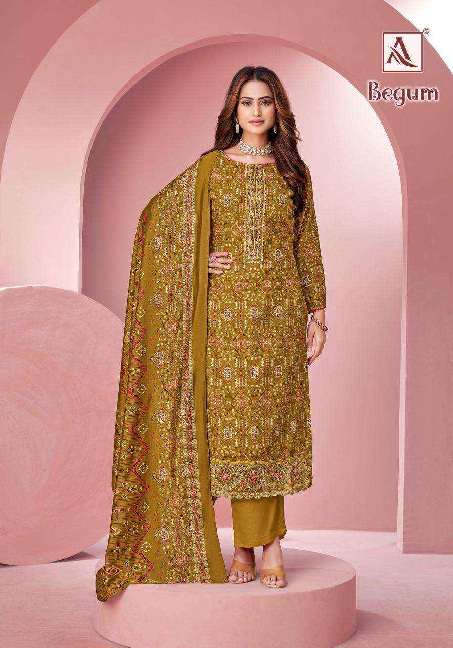 Alok Begum Viscose Rayon Dress Material 6 pcs Catalogue