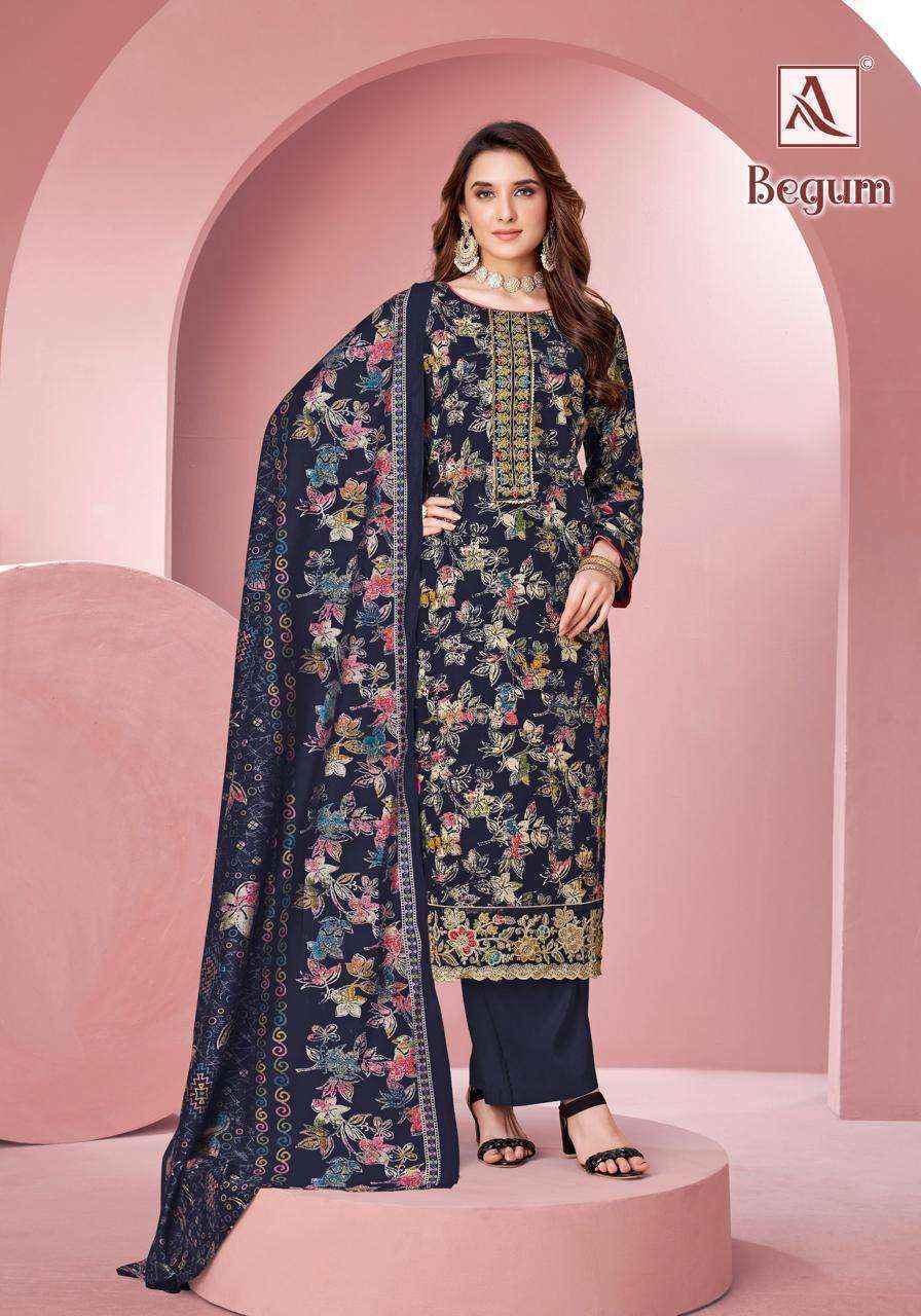 Alok Begum Viscose Rayon Dress Material 6 pcs Catalogue