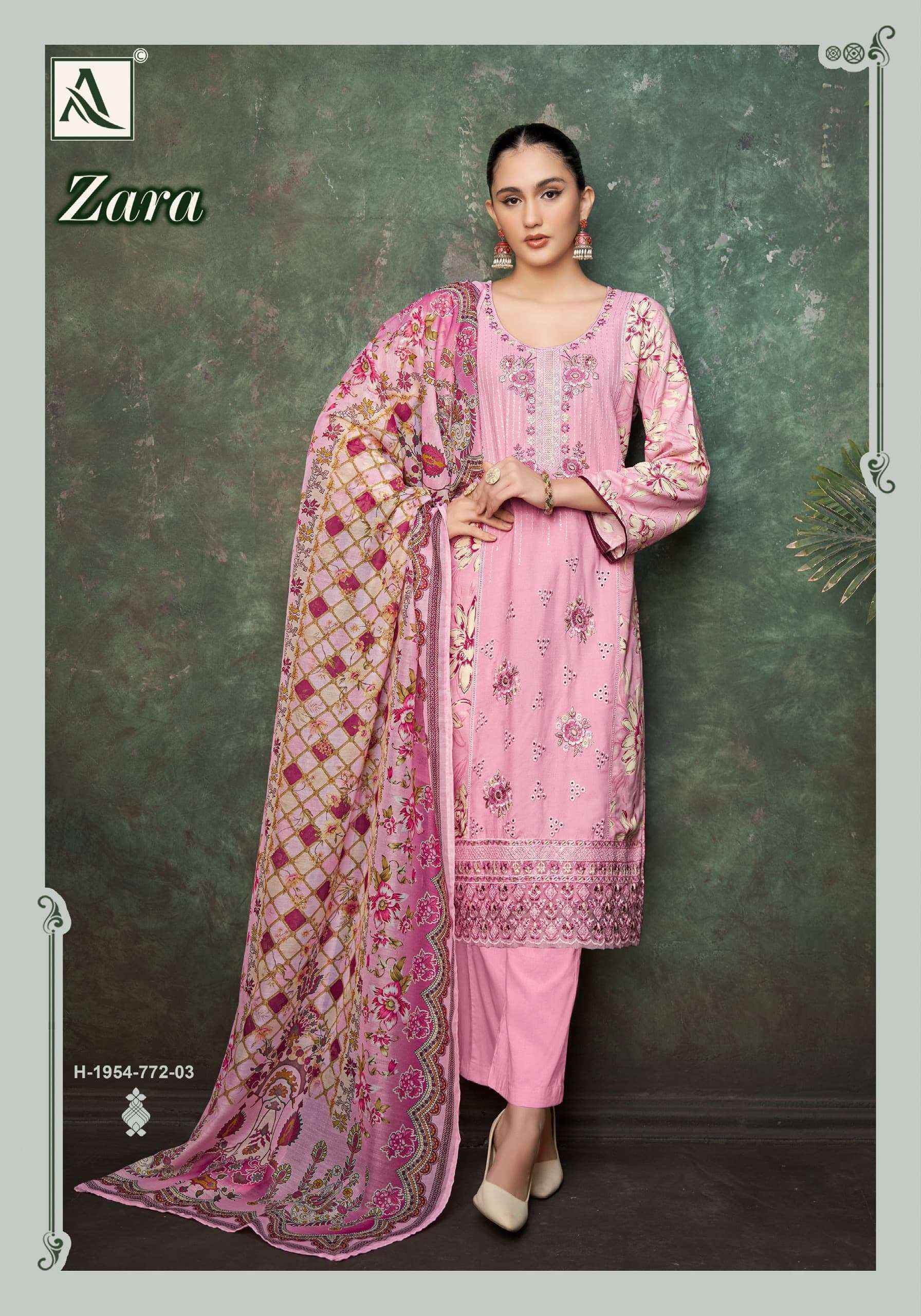 Alok Zara Viscose Dress Material 4 pcs Catalogue