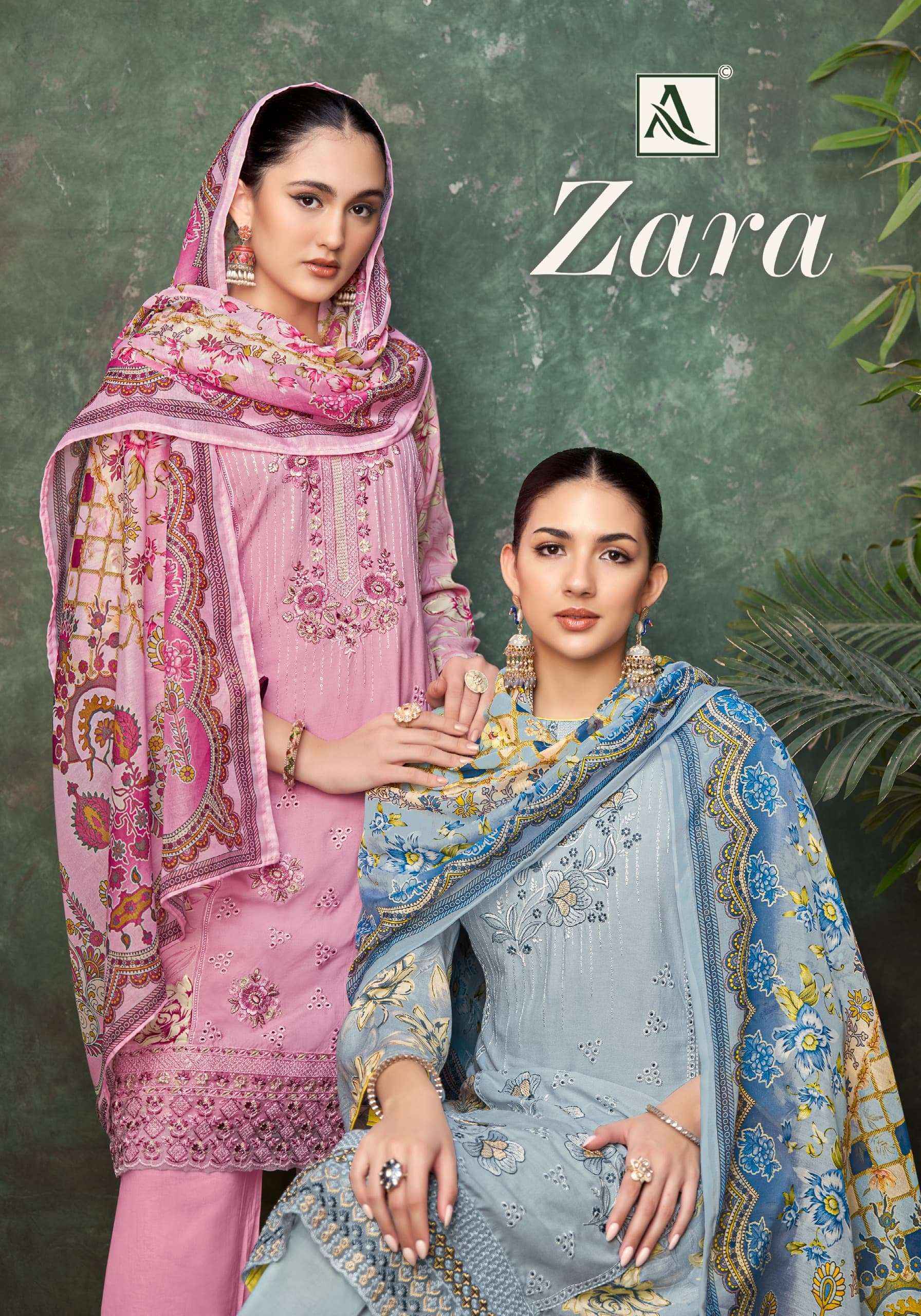 Alok Zara Viscose Dress Material 4 pcs Catalogue