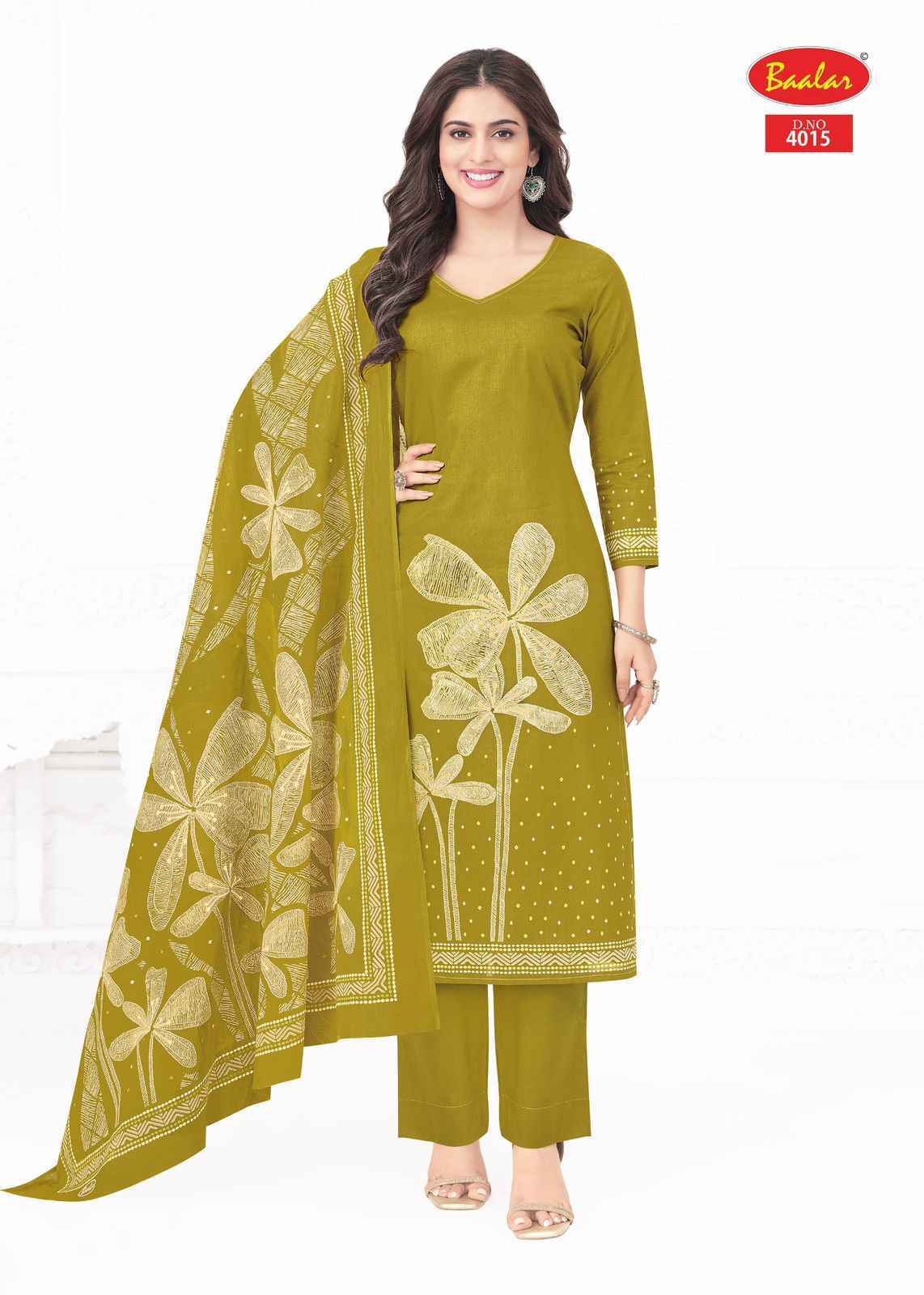 Baalar Pashmina Vol-4 Lawn Cotton Dress Material (18 pcs Catalogue)