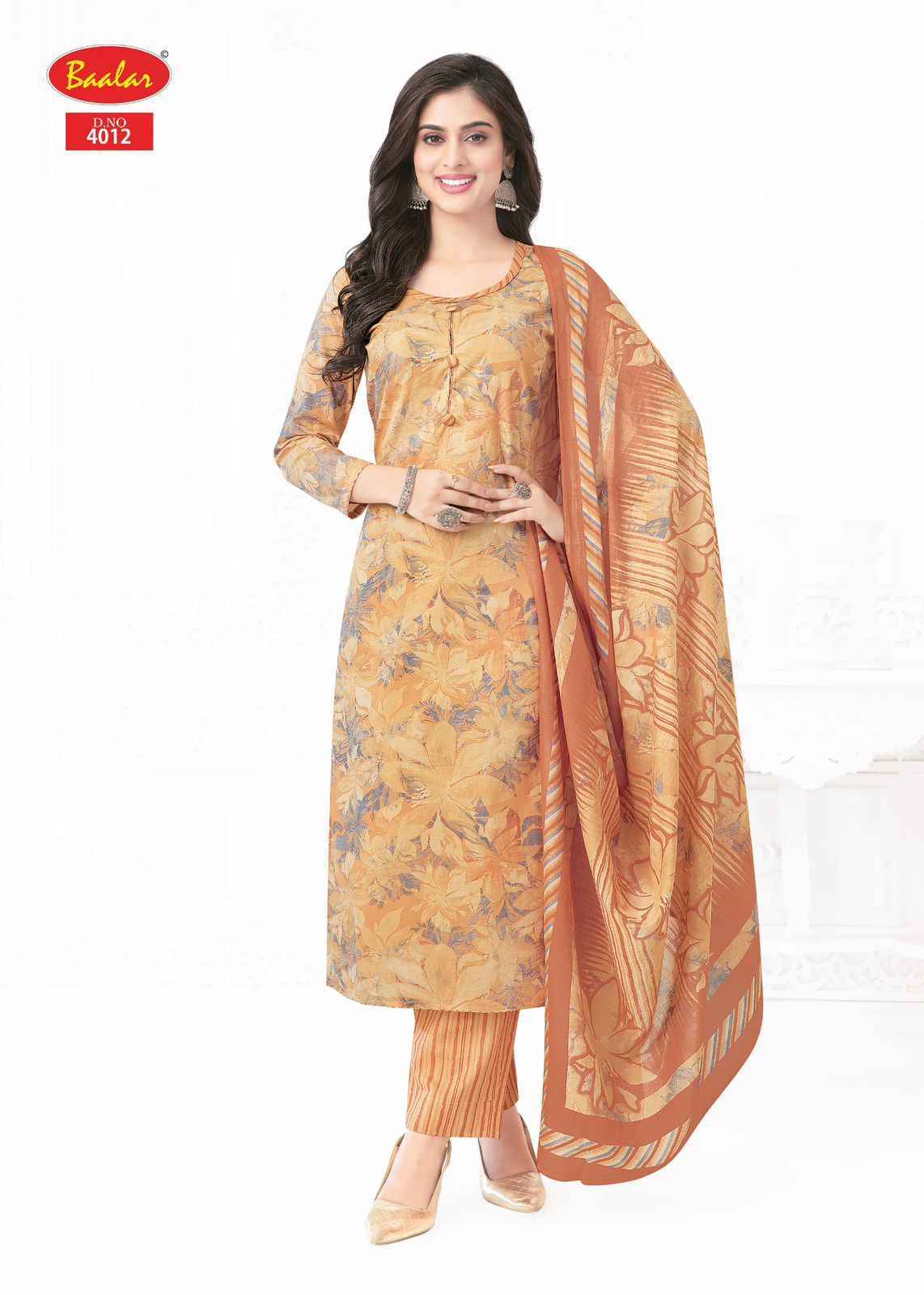 Baalar Pashmina Vol-4 Lawn Cotton Dress Material (18 pcs Catalogue)