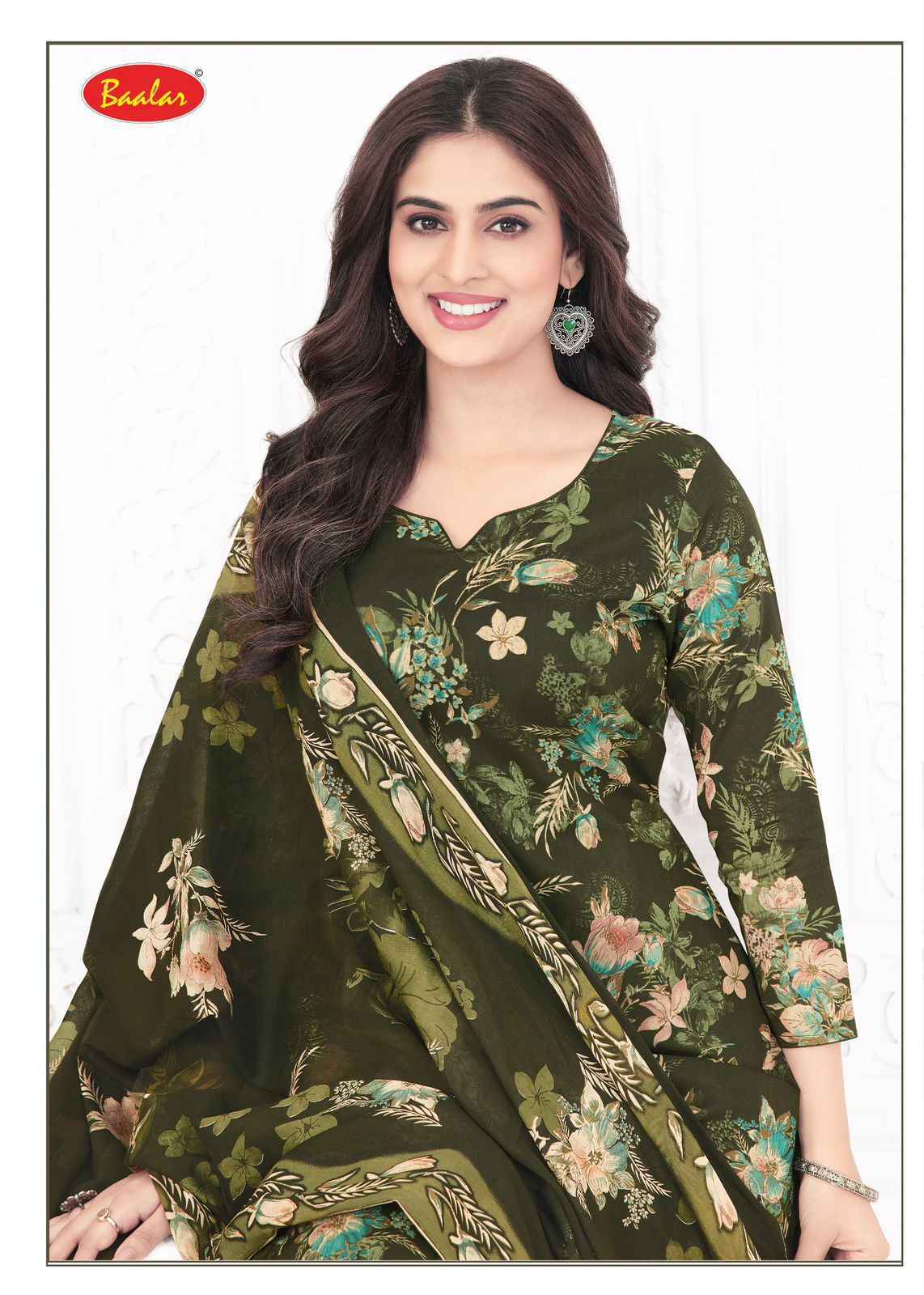 Baalar Pashmina Vol-4 Lawn Cotton Dress Material (18 pcs Catalogue)