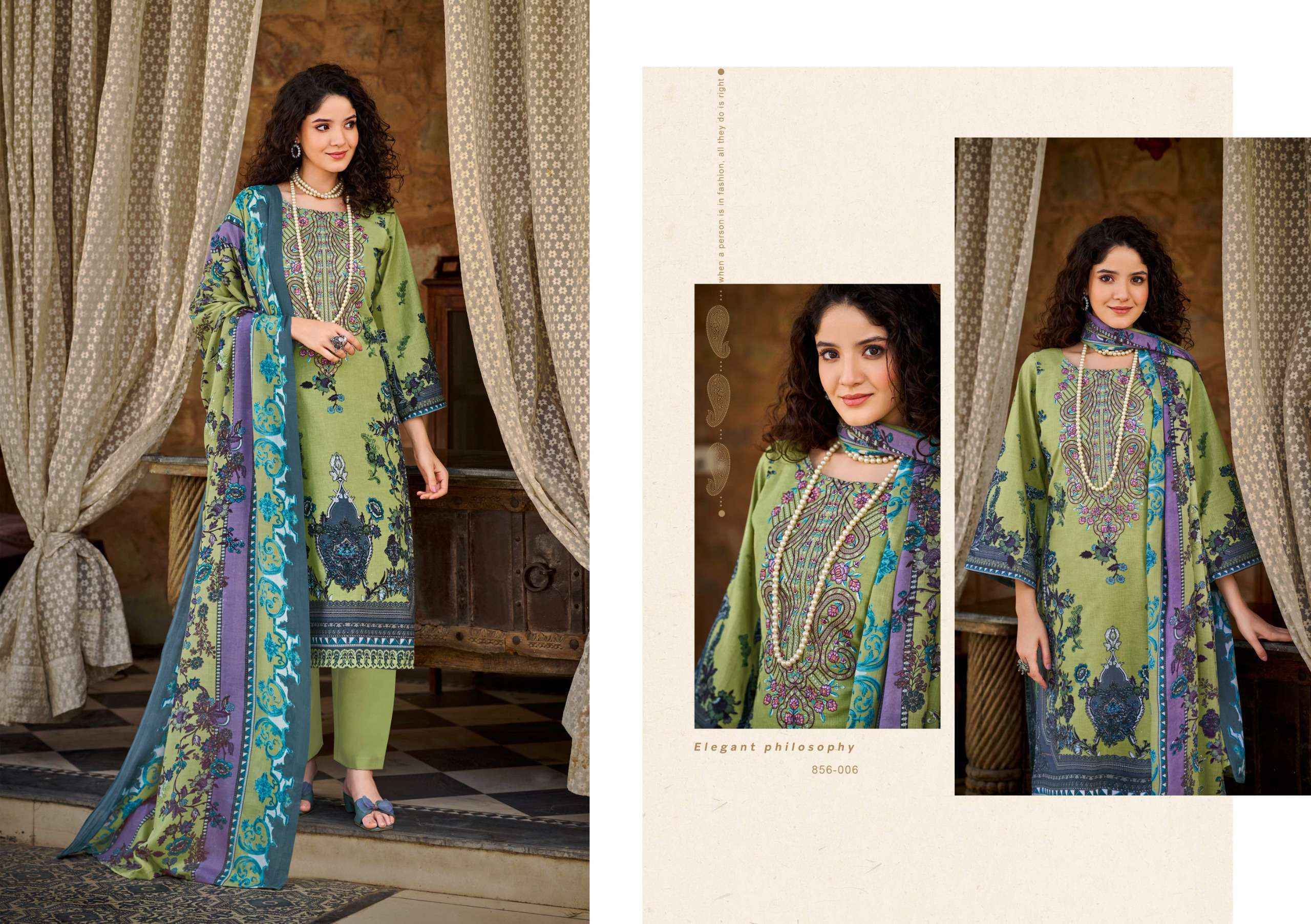 Belliza Naira Vol-110 Cotton Dress Material (8 pcs Cataloge)