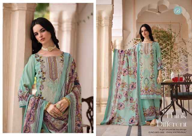 Belliza Shaheen Vol-5 Viscouse Reyon Dress Material (8 pcs Catalogue)