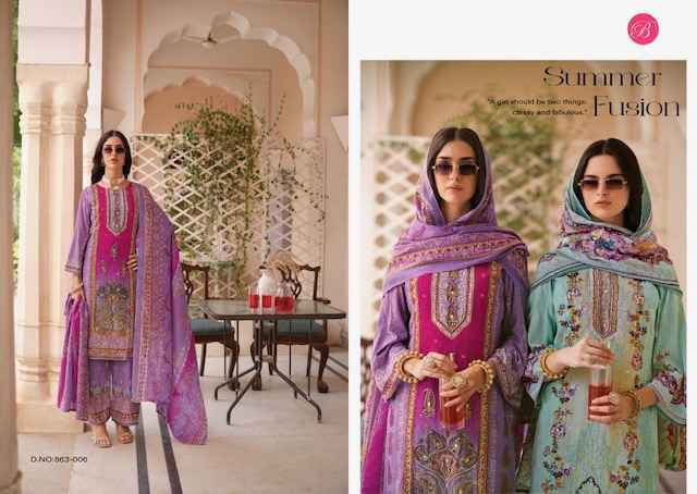 Belliza Shaheen Vol-5 Viscouse Reyon Dress Material (8 pcs Catalogue)