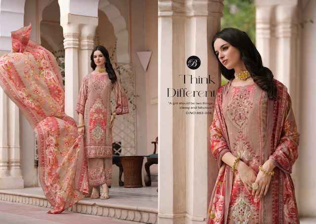 Belliza Shaheen Vol-5 Viscouse Reyon Dress Material (8 pcs Catalogue)