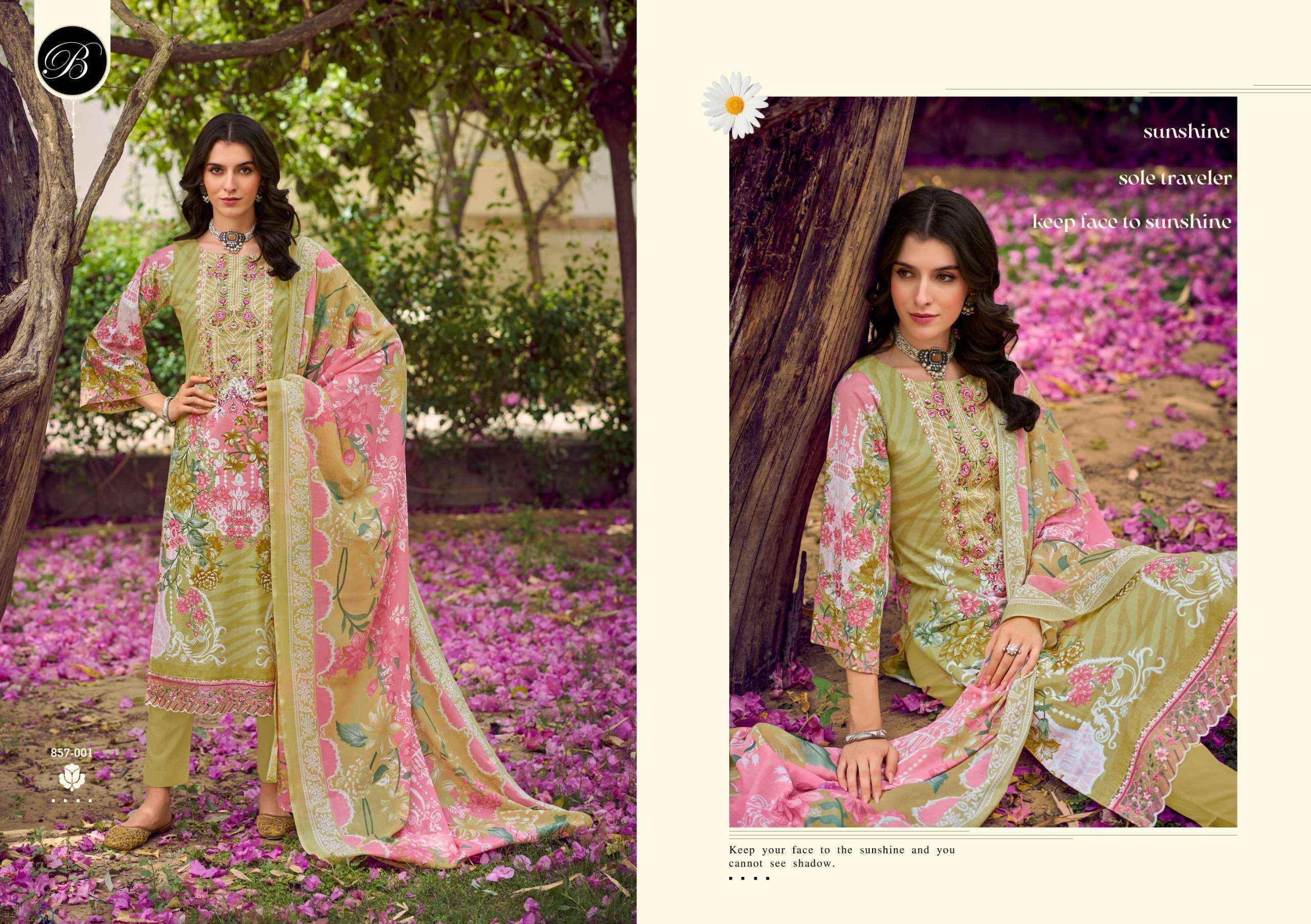 Belliza Yasmin Cotton Dress Material 8 pcs Cataloge