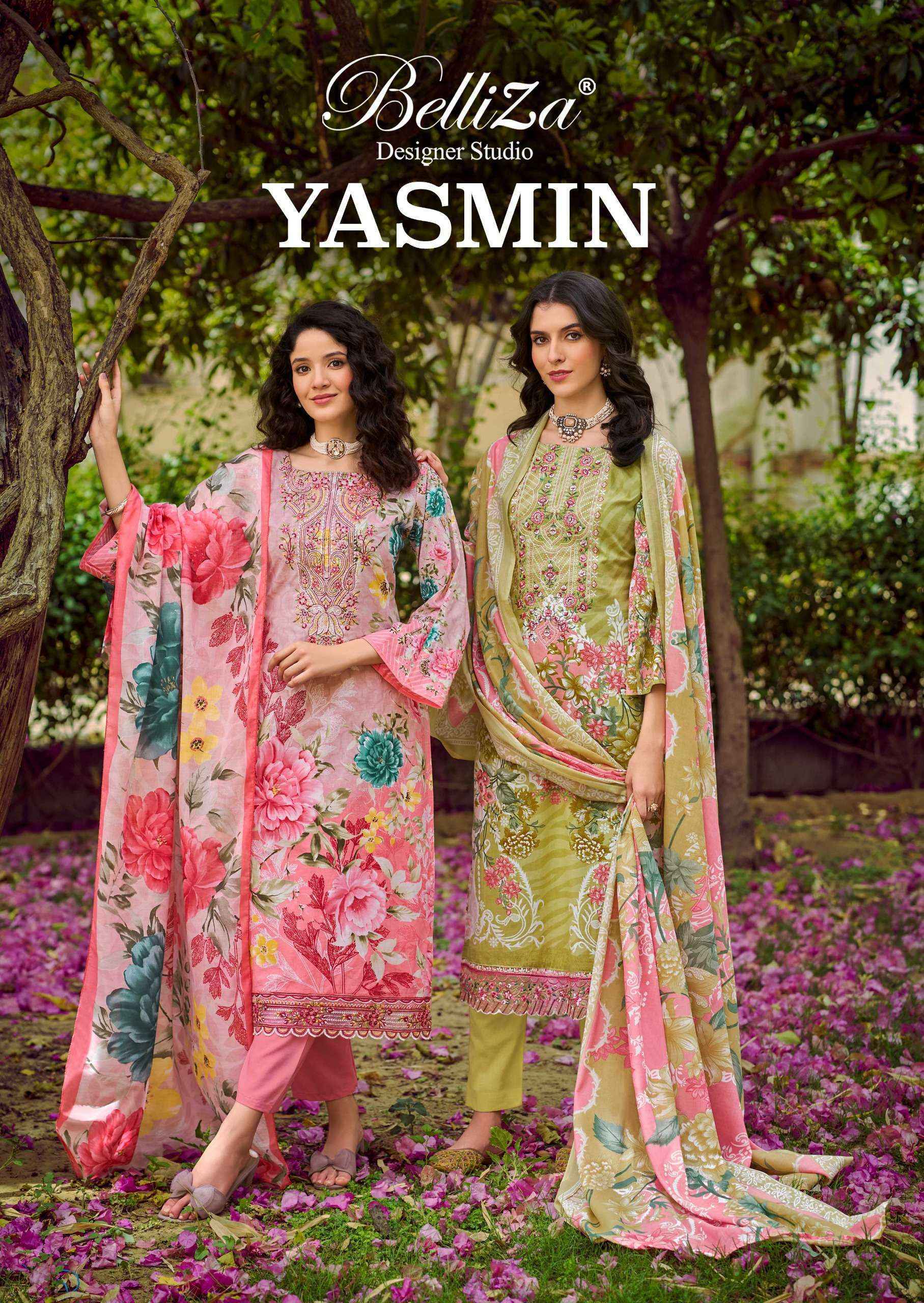 Belliza Yasmin Cotton Dress Material 8 pcs Cataloge