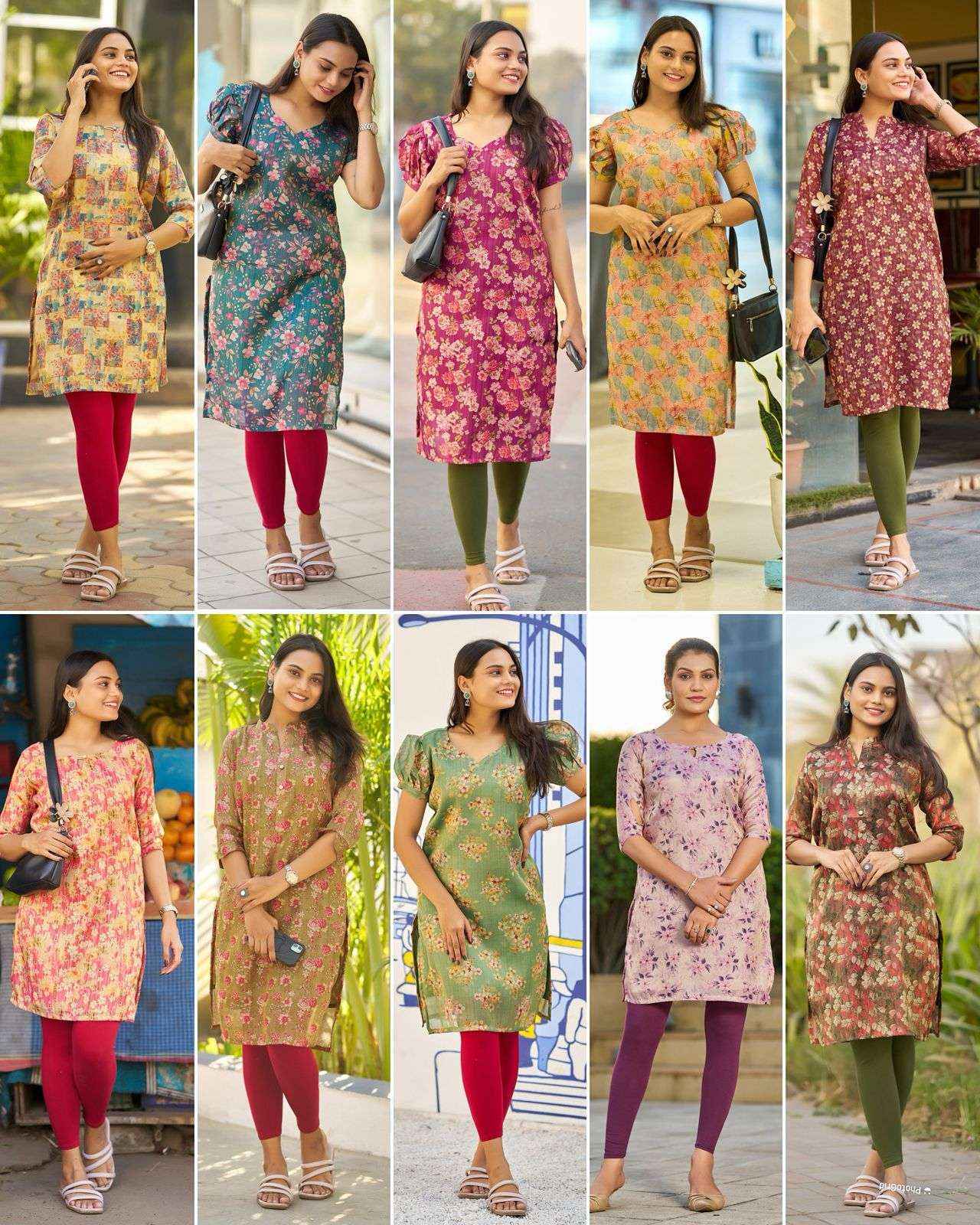 Blue Hills Rashmika Simer Silk Kurti (10 pcs Catalogue)