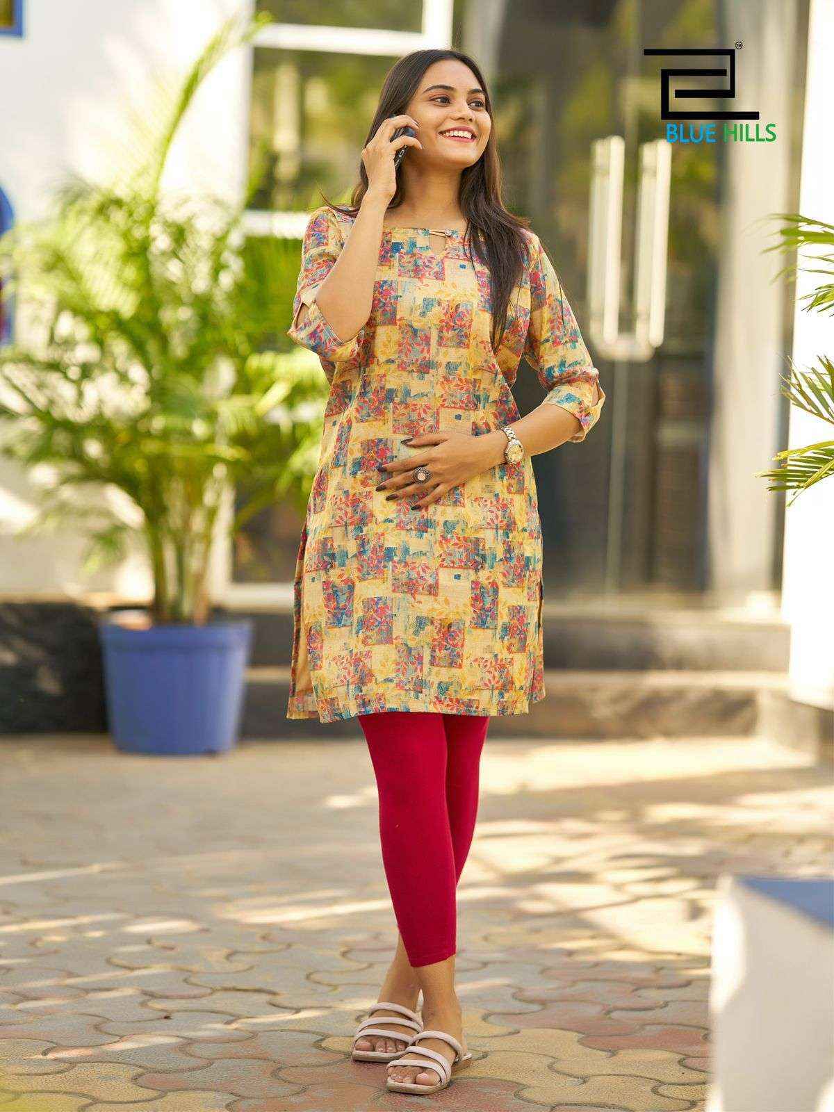 Blue Hills Rashmika Simer Silk Kurti (10 pcs Catalogue)