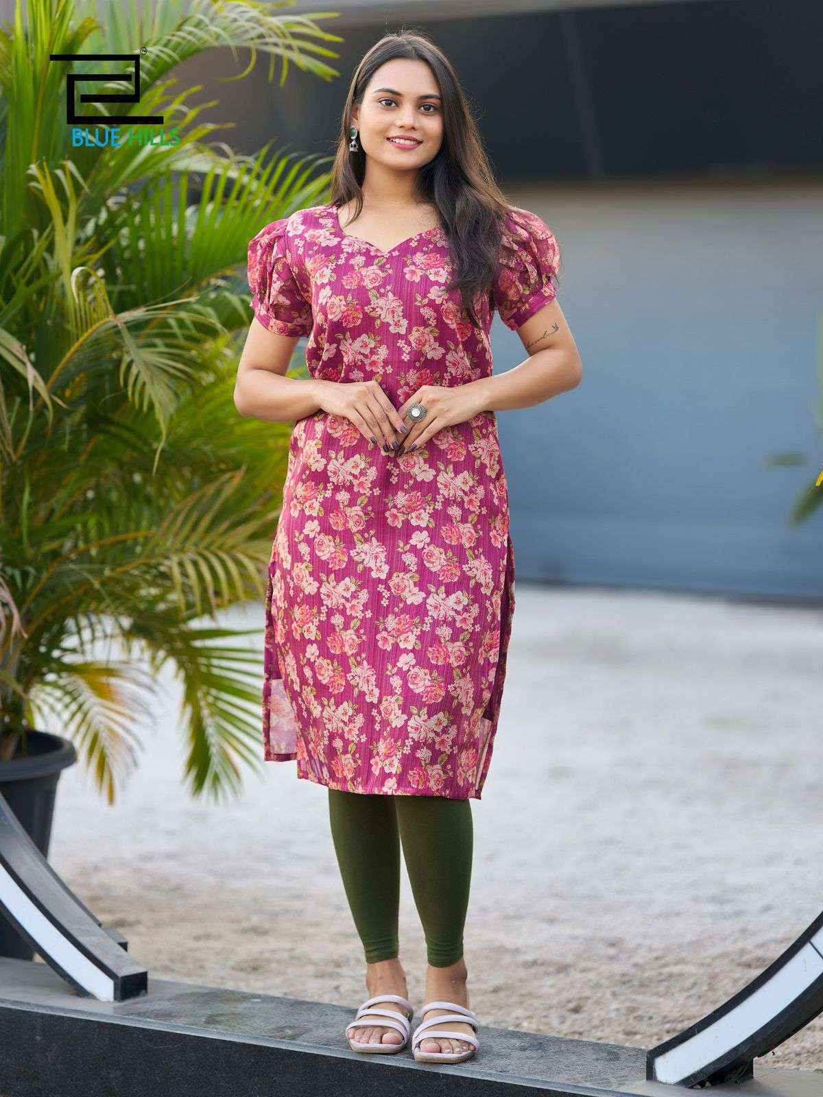 Blue Hills Rashmika Simer Silk Kurti (10 pcs Catalogue)