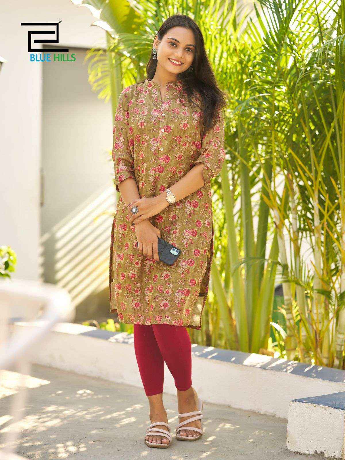 Blue Hills Rashmika Simer Silk Kurti (10 pcs Catalogue)