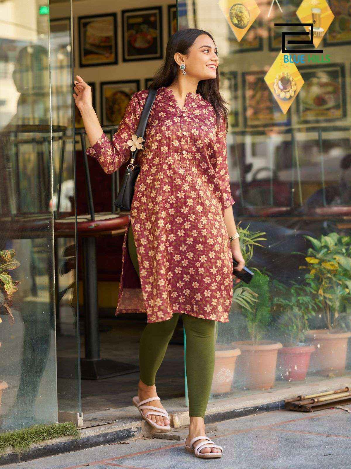 Blue Hills Rashmika Simer Silk Kurti (10 pcs Catalogue)