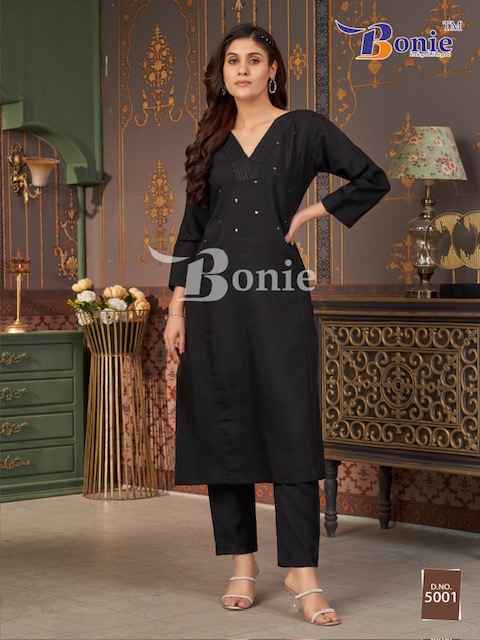 Bonie Naina Vol-5 Viscouse Kurti With Plazzo (5 pcs Catalogue)
